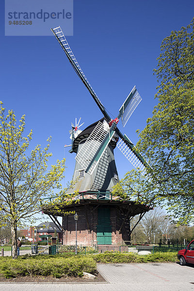Kopperhörner Windmühle von 1839  Wilhelmshaven  Niedersachsen  Deutschland  Europa