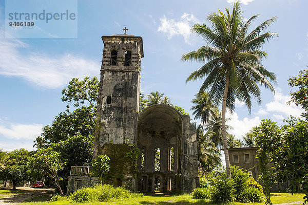 Ruine einer Kirche  Pohnpei  Mikronesien  Ozeanien