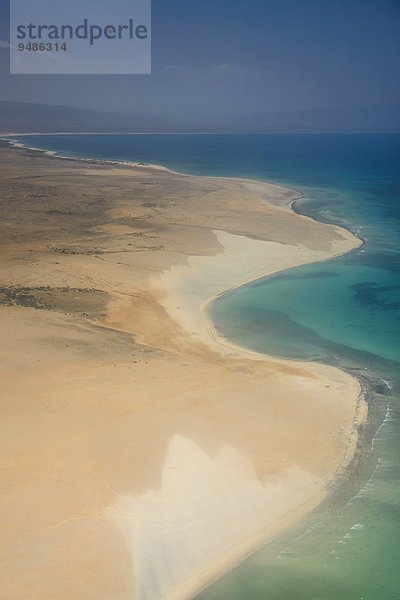 Luftbild  Küstenlandschaft  Sokotra  Jemen  Asien