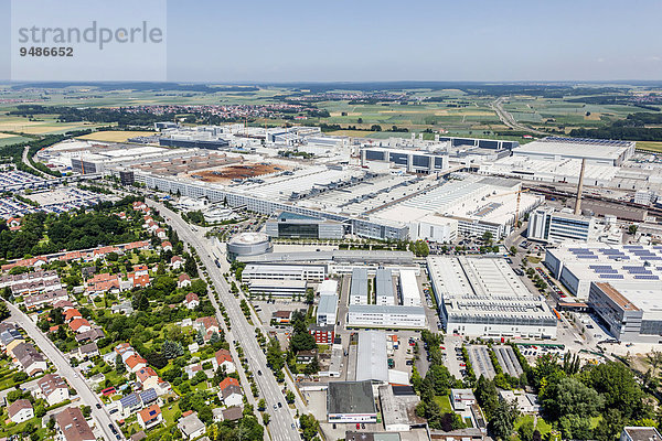 Luftaufnahme Audi AG  Werk  Stammwerk  Ingolstadt  Oberbayern  Bayern  Deutschland  Europa