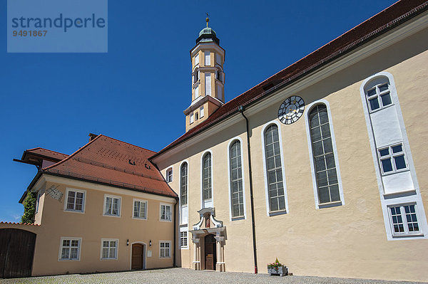 Klosterkirche  Franziskanerinnenkloster Reutberg  Reutberg  Bayern  Deutschland  Europa