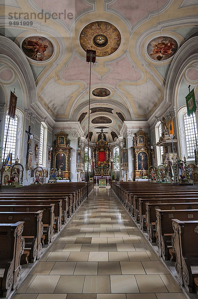 Kirche St. Jakob  Lenggries  Bayern  Deutschland  Europa