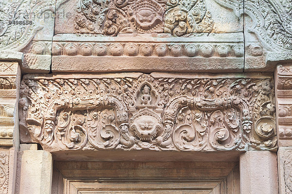 Türsturz  Tordurchgang  Khmer-Tempel Prasat Mueang Tam  Provinz Buriram  Thailand  Asien