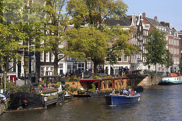 Prinsengracht  Amsterdam  Provinz Nordholland  Holland  Niederlande  Europa