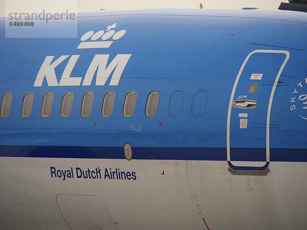 Flugzeug von KLM  Shipol  Amsterdam  Niederlande  Europa