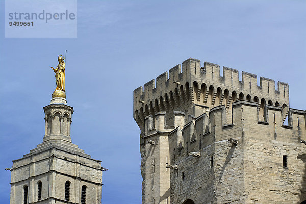 Palais des Papes  Papstpalast  UNESCO Weltkulturerbe  Avignon  Frankreich  Europa