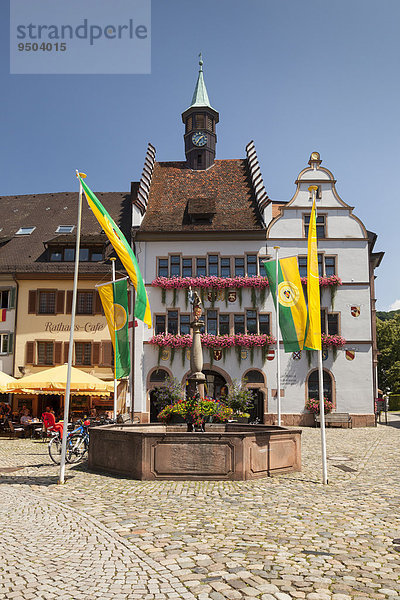Rathaus mit Stadtmuseum  Staufen im Breisgau  Schwarzwald  Baden-Württemberg  Deutschland  Europa