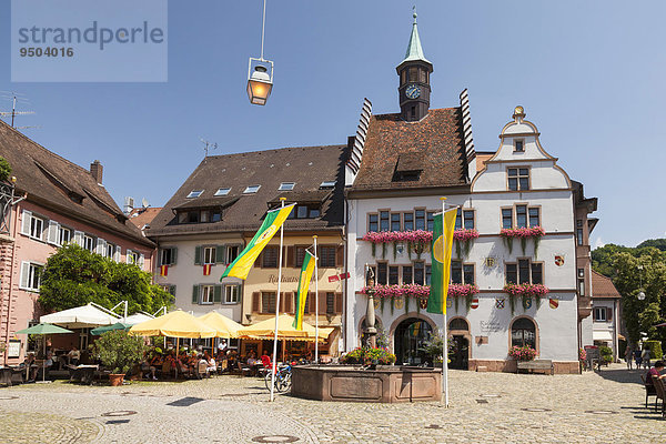 Rathaus mit Stadtmuseum  Staufen im Breisgau  Schwarzwald  Baden-Württemberg  Deutschland  Europa
