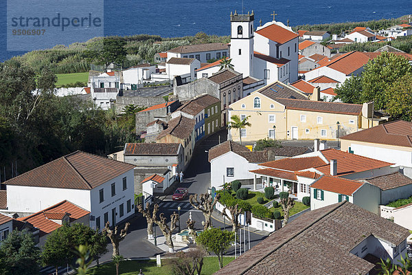 Ausblick auf Feteiras  Sao Miguel  Azoren  Portugal  Europa