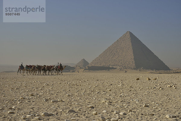 Pyramide des Mykerinos  Giseh  Ägypten  Afrika