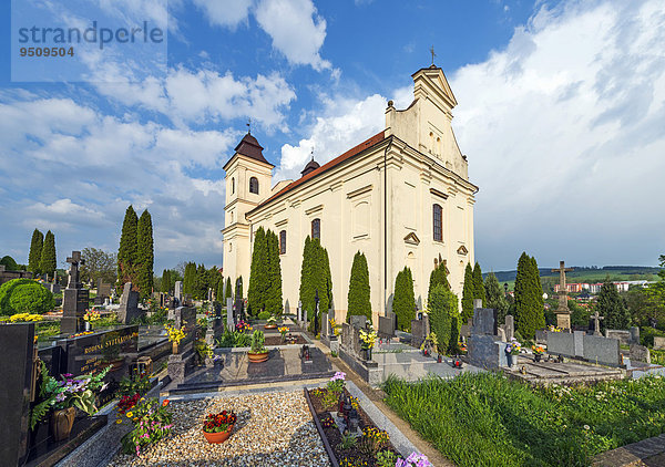 St. Laurentius Kirche  Bojkovice  Okres Uherské Hradi?t?  Region Zlin  Tschechien  Europa