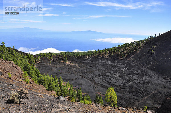 Vulkanlandschaft  Vulkan San Antonio  Monumento Natural de Los Volcanes de Teneguía Park  Fuencaliente  La Palma  Kanarische Inseln  Spanien  Europa