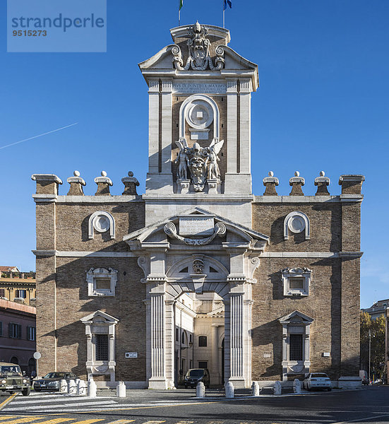 Porta Pia  Tor in der Aurelianischen Mauer  Doppeltor  1561 bis 1565  von Michelangelo  historisches Museum  Rom  Lazio  Italien  Europa