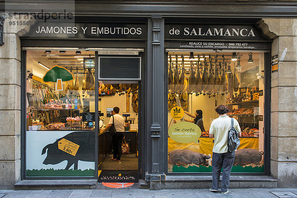 Geschäft  Altstadt  Siete Calles  Bilbao  Provinz Bizkaia  Pais Vasco  Baskenland  Spanien  Europa