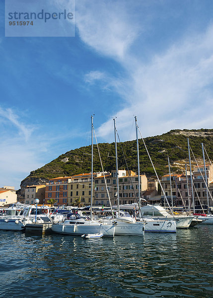 Hafen  Bonifacio  Korsika  Frankreich  Europa