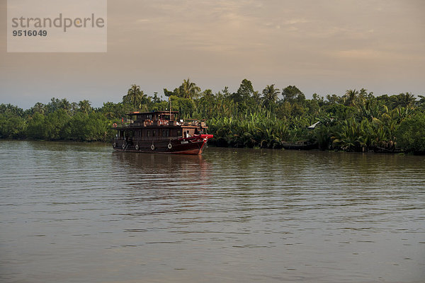Mekong Cruise  Bassac-Schiff  Mekong-Kreuzfahrt  Mekong Delta  Can Tho  Vietnam  Asien