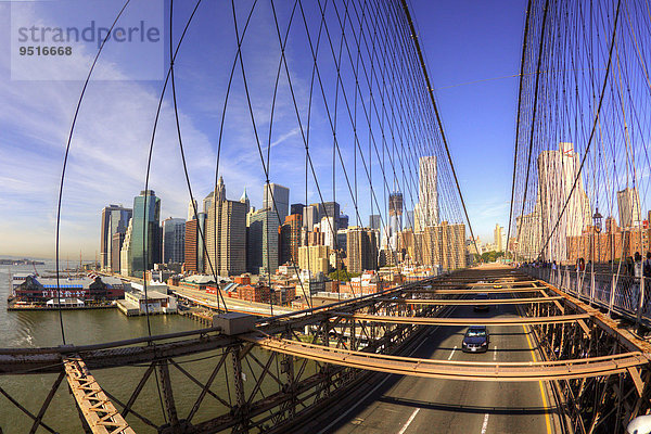 Brooklyn Bridge  New York City  USA  Nordamerika