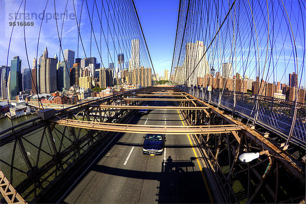 Brooklyn Bridge  New York City  USA  Nordamerika