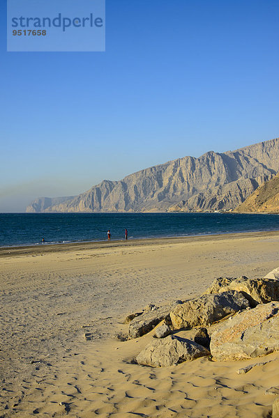 Strand von Bukha  Musandam  Oman  Asien