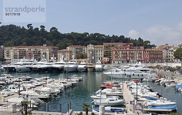 Yachthafen  Nizza  Département Alpes-Maritimes  Provence-Alpes-Côte d?Azur  Frankreich  Europa