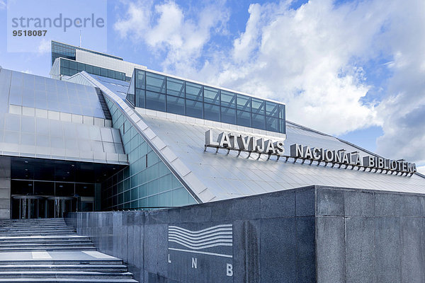 Lettische Nationalbibliothek  Riga  Lettland  Europa