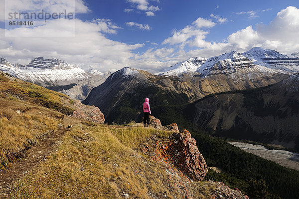 Parkers Ridge Wanderung in den Rocky Mountains  Jasper-Nationalpark  Alberta  Kanada  Nordamerika