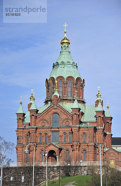 Orthodoxe Uspenski-Kathedrale  1868  Backsteinbau  Helsinki  Finnland  Europa