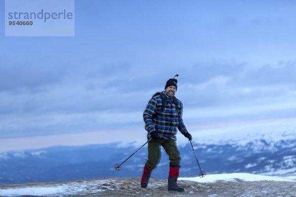 Berg hoch oben wandern