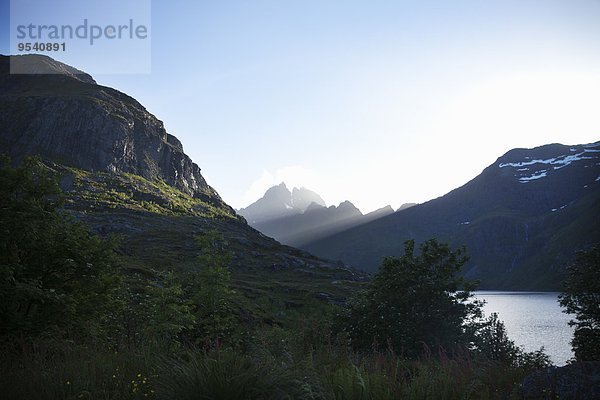 Landschaftlich schön landschaftlich reizvoll Ansicht Fjord