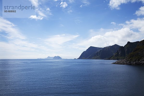 Landschaftlich schön landschaftlich reizvoll Ansicht Fjord