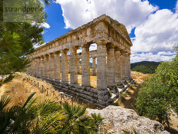 Italien  Sizilien  Catafalmi  Tempelanlage der Elymer von Segesta