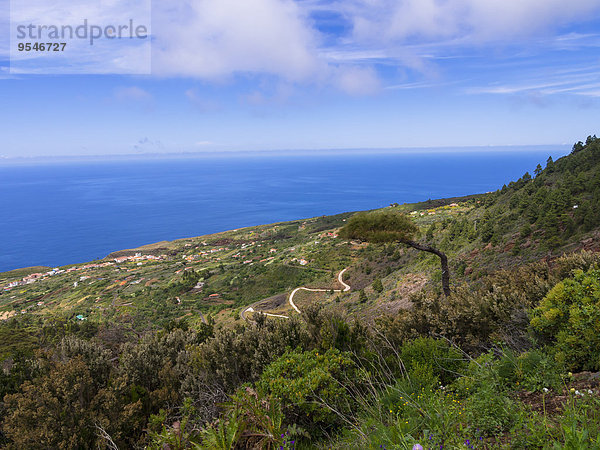 Spanien  Kanarische Inseln  La Palma  Küste bei Garafia
