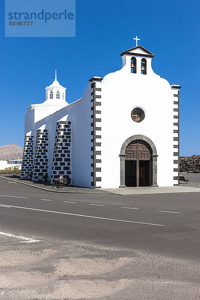 Spanien  Kanarische Inseln  Lanzarote  Tinajo  Kirche Santuario Virgen de los Dolores