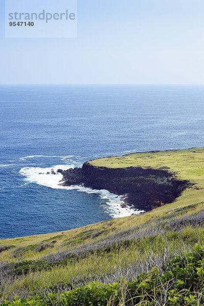 USA  Hawaii  Big Island  Naalehu  Blick auf Vorgebirge im Süden der Insel