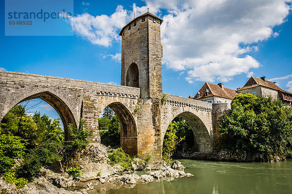 'Orthez (south western France): ''Pont-Vieux'' bridge'