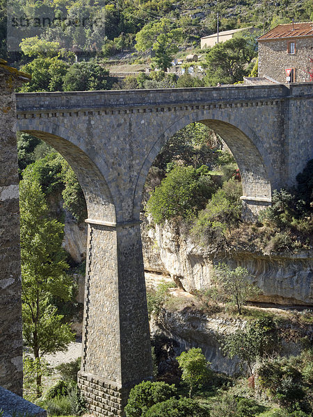 Frankreich  Languedoc-Roussillon  Minerve  Brücke