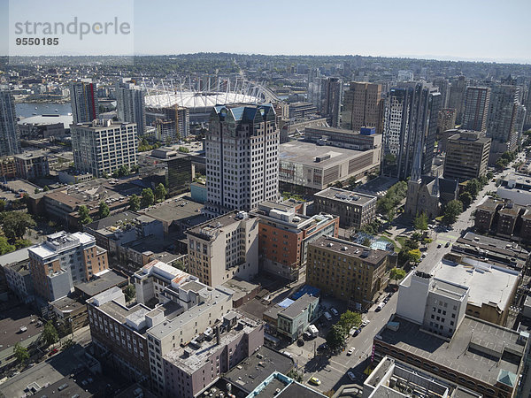 Kanada  British Columbia  Vancouver  Blick vom Lookout Tower auf die Stadt