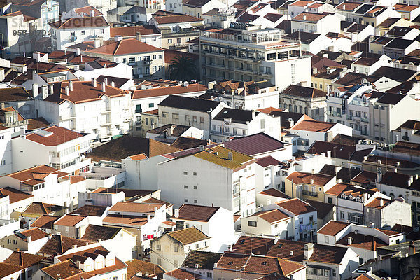 Portugal  Nazare  Blick auf die Altstadt
