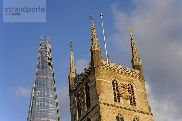 Großbritannien  London  The Shard und Southwark Kathedrale