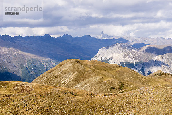 Italien  Südtirol  Region Watles  Berglandschaft