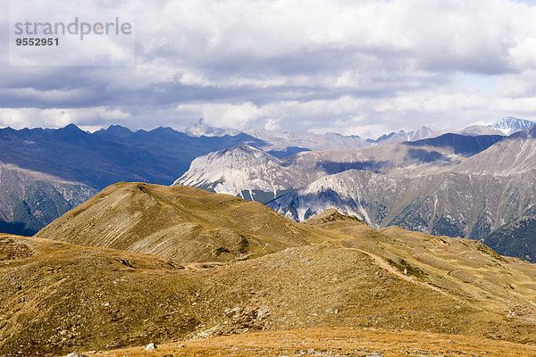 Italien  Südtirol  Region Watles  Berglandschaft