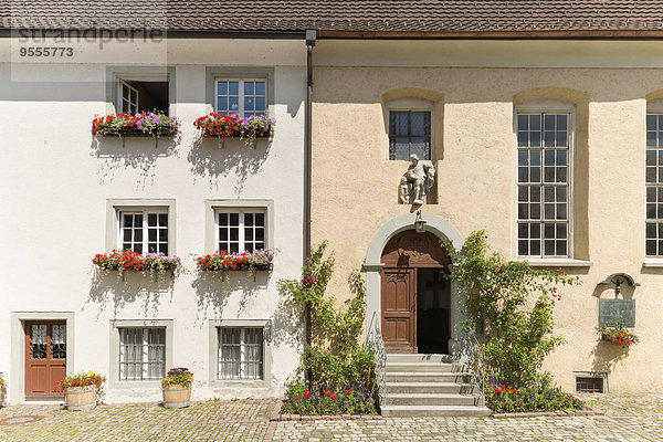 Österreich  Vorarlberg  Bregenz  historische Hausfassaden an der Martinsgasse
