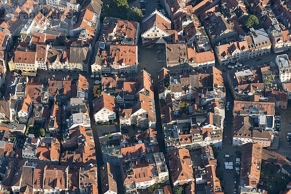 Deutschland  Bayern  Bodensee  Lindau  Luftaufnahme der Altstadt