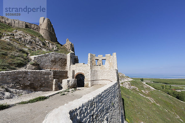 Türkei  Van Provinz  Van  Blick zum Eingang der Zitadelle