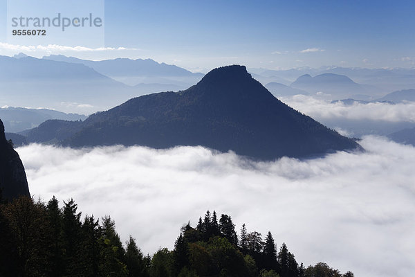 Deutschland  Bayern  Oberbayern  Chiemgau  Chiemgauer Alpen  Nussdorf am Inn  Blick von Heuberg nach Kranzhorn