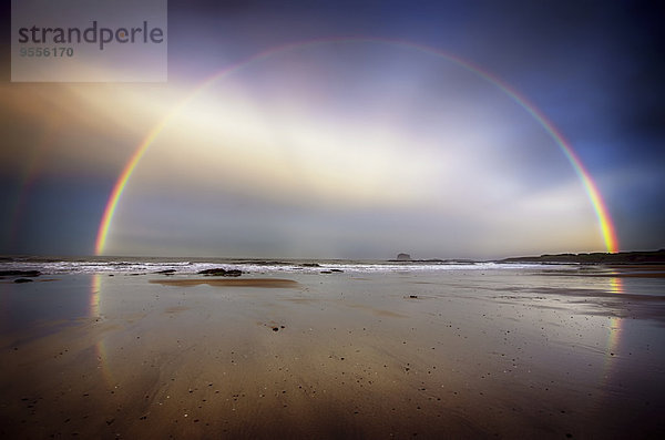 Großbritannien  Schottland  East Lothian  North Berwick Beach  Regenbogen