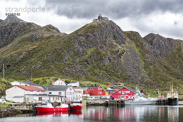 Norwegen  Nordland  Insel Vesteralen  Fischereihafen