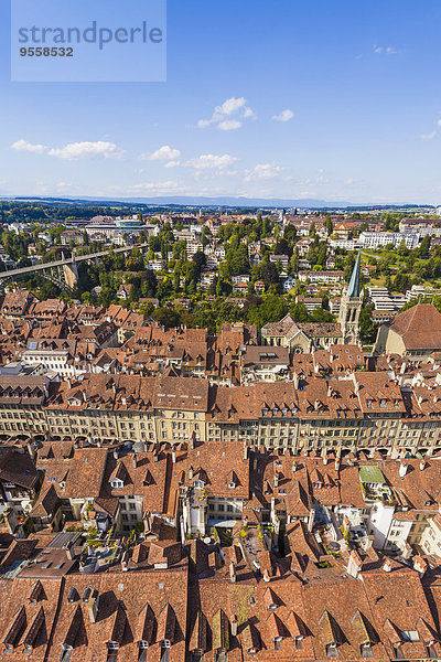 Schweiz  Bern  Altstadt  Stadtbild aus Münster