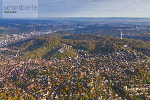 Deutschland  Baden-Württemberg  Luftbild von Stuttgart