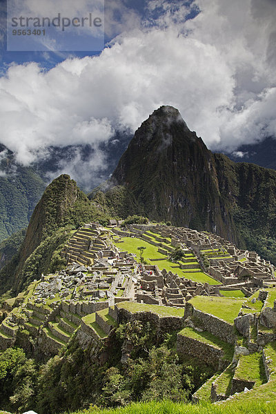 Ruinenstadt Machu Picchu Peru